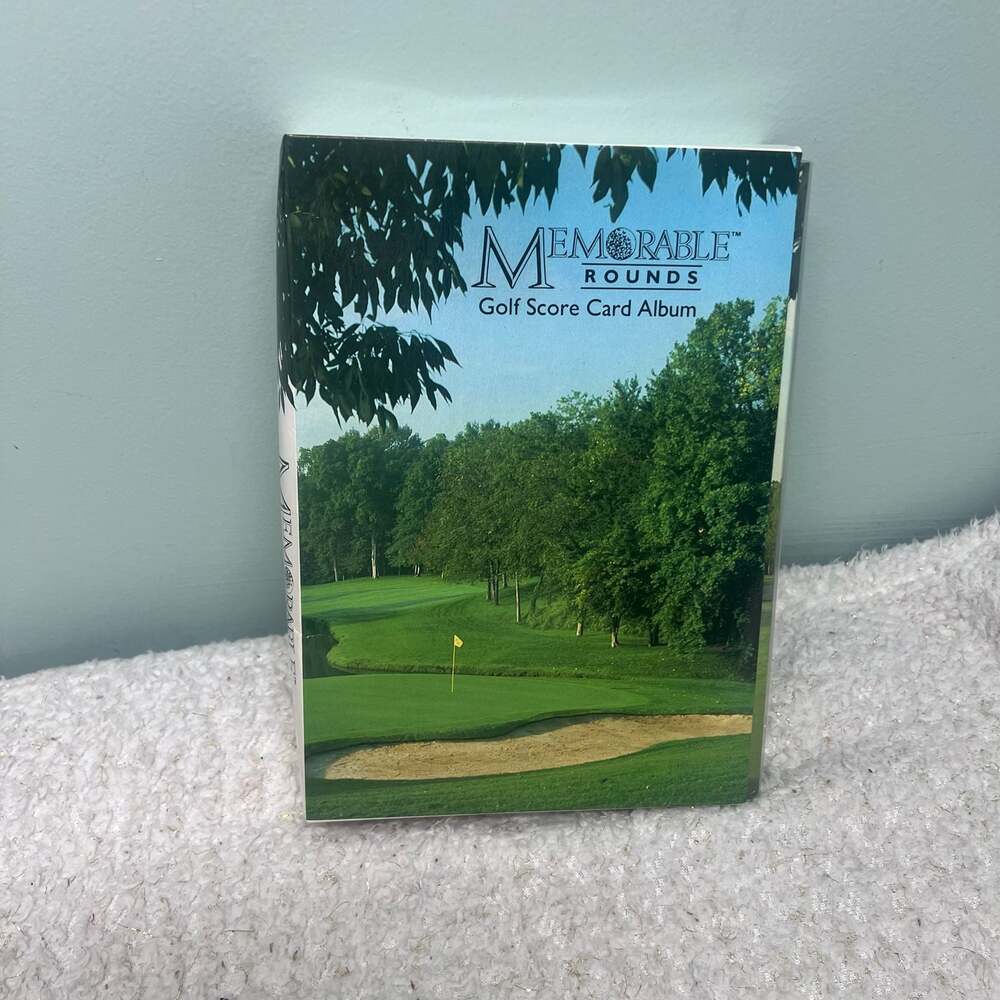 Vintage 1990 Memorable Rounds Golf Score Card Album Holds 60 Cards NIB SEALED